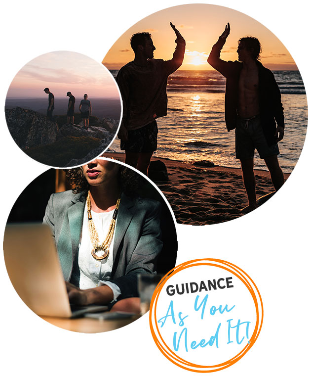 Guidance as you need it collage